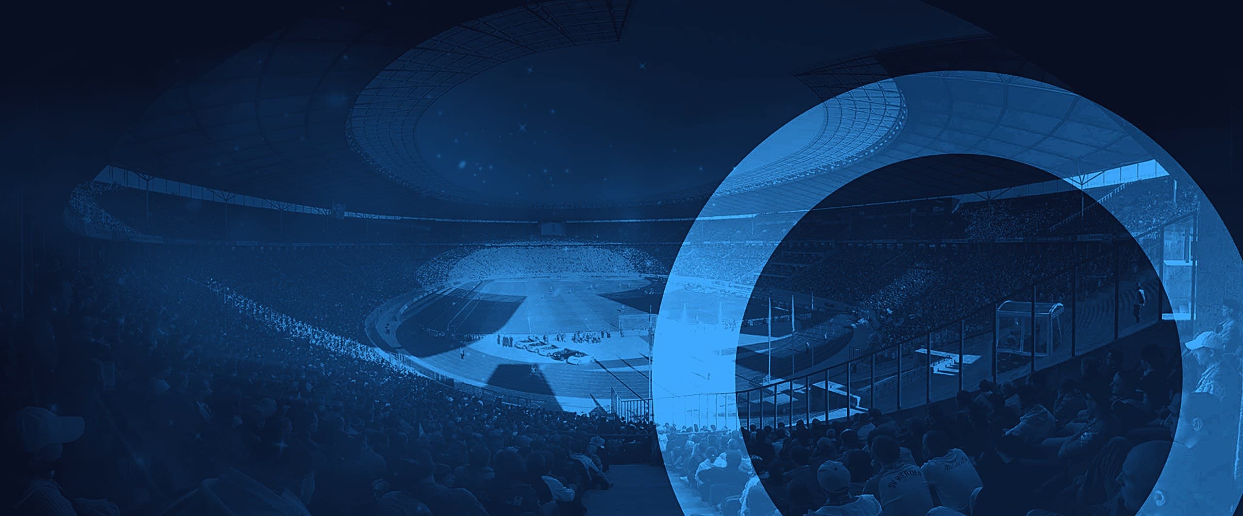 Estádio de futebol à noite